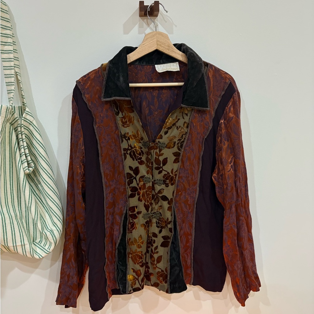Tailor Vintage Multicolor Floral Blazer